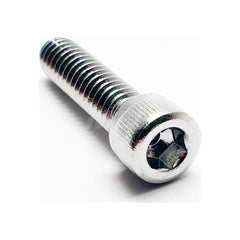 Socket Cap Screw: 3/8-16 Thread, DIN 912, 5/16″ Drive 2″ Thread Length, Stainless Steel, NL-19