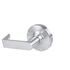 Lever Locksets; Type: Cylindrical Lock; Key Type: Keyless; Strike Type: Curved Lip Strike; Finish/Coating: Satin Chrome; Material: Metal; Material: Metal; Door Thickness: 1.75 in; Backset: 2.75 in; Cylinder Type: No Keyway; Minimum Order Quantity: Metal;