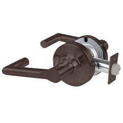 Lever Locksets; Type: Cylindrical Lock; Key Type: Keyless; Strike Type: Curved Lip Strike; Finish/Coating: Oil Rubbed Bronze; Material: Metal; Material: Metal; Door Thickness: 1.75 in; Backset: 2.75 in; Cylinder Type: No Keyway; Minimum Order Quantity: Me