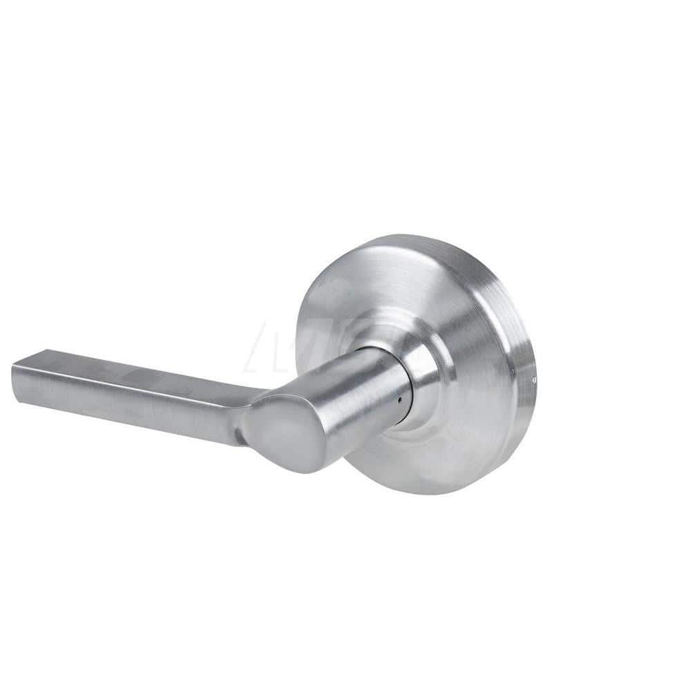 Lever Locksets; Type: Cylindrical Lock; Key Type: Keyless; Strike Type: Curved Lip Strike; Finish/Coating: Satin Chrome; Material: Metal; Material: Metal; Door Thickness: 1.75 in; Backset: 2.75 in; Cylinder Type: No Keyway; Minimum Order Quantity: Metal;