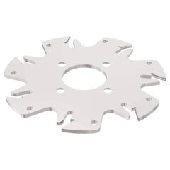 Indexable Slotting Cutter: 3.1 mm Cutting Width, 100 mm Cutter Dia, Arbor Hole Connection, 25.5 mm Depth of Cut, Right Hand Cut Screw, Uses 7 150.10 Inserts, 7 Teeth, Straight, Positive, Steel, Uncoated