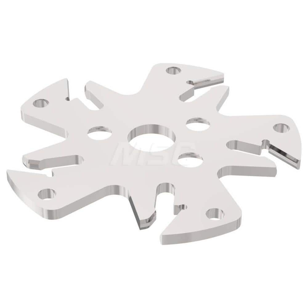 Indexable Slotting Cutter: 3.1 mm Cutting Width, 63 mm Cutter Dia, Arbor Hole Connection, 15 mm Depth of Cut, Right Hand Cut Screw, Uses 5 150.10 Inserts, 5 Teeth, Straight, Positive, Steel, Uncoated