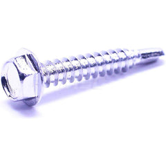 Machine Screw: #6 x 1/2″, Hex Head, Hex Stainless Steel, NL-19 Finish, Grade 18-8, ANSI B18.6.3