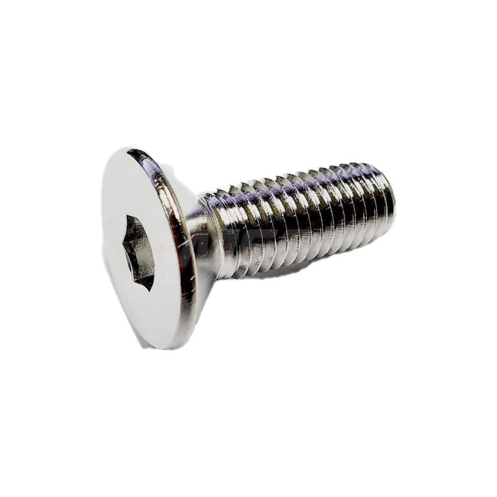 Flat Socket Cap Screw: 18-8 Stainless Steel, NL-19 Finish Hex Socket