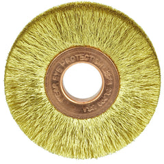 2″ × 1/2″-0.005″ Wire Size - Brass Non-Sparking Wire Wheel - Americas Industrial Supply