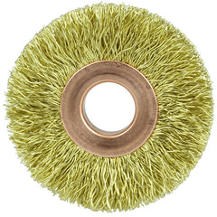 2″ × 1/2″-0.0118″ Wire Size - Brass Non-Sparking Wire Wheel - Americas Industrial Supply