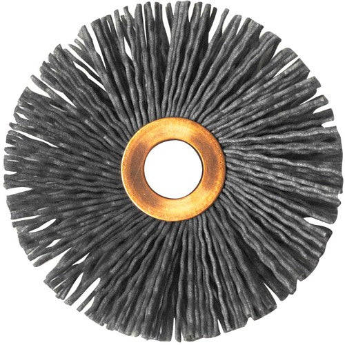 3″ Diameter-1/2″ Arbor Hole - Abrasive Nylon-Copper Center Straight Nylox Wheel - Americas Industrial Supply