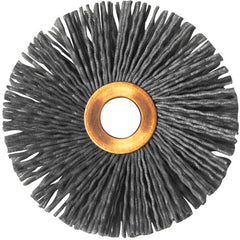 3″ Diameter-1/2″ Arbor Hole - Abrasive Nylon-Copper Center Straight Nylox Wheel - Americas Industrial Supply