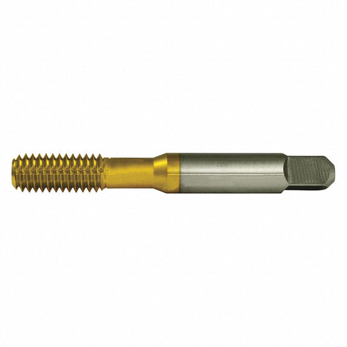 M6x1.0 Flute D8 Bottoming HSS Standard Thread Forming Tap- TiN - Exact Industrial Supply
