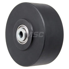Rigid Caster Wheel: 4″ Dia, 2″ Wide 1,200 lb Capacity, Precision Ball Bearing, Non-Marking