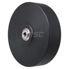 Rigid Caster Wheel: 8″ Dia, 2″ Wide 2,200 lb Capacity, Precision Ball Bearing, Non-Marking