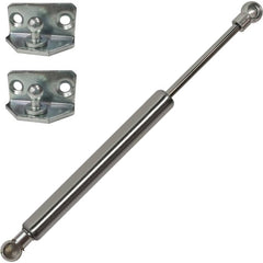 Hydraulic Dampers & Gas Springs; Fitting Type: None; Material: Stainless Steel; Extended Length: 15.00; Load Capacity: 40 lb; 180 N; Rod Diameter (Decimal Inch): 8 mm; Tube Diameter: 19.000; End Fitting Connection: Metal Ball Socket; Compressed Length: 24