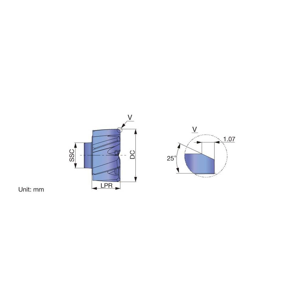 Modular Reamer Heads; Head Diameter (Inch): 13.5000; Head Diameter (mm): 13.5000; Reamer Finish/Coating: Coated; TiAlN; Flute Type: Spiral; Head Length (Decimal Inch): 9.30 mm; Hole Tolerance: h7; Spiral Direction: Left Hand; Cutting Direction: Right Hand