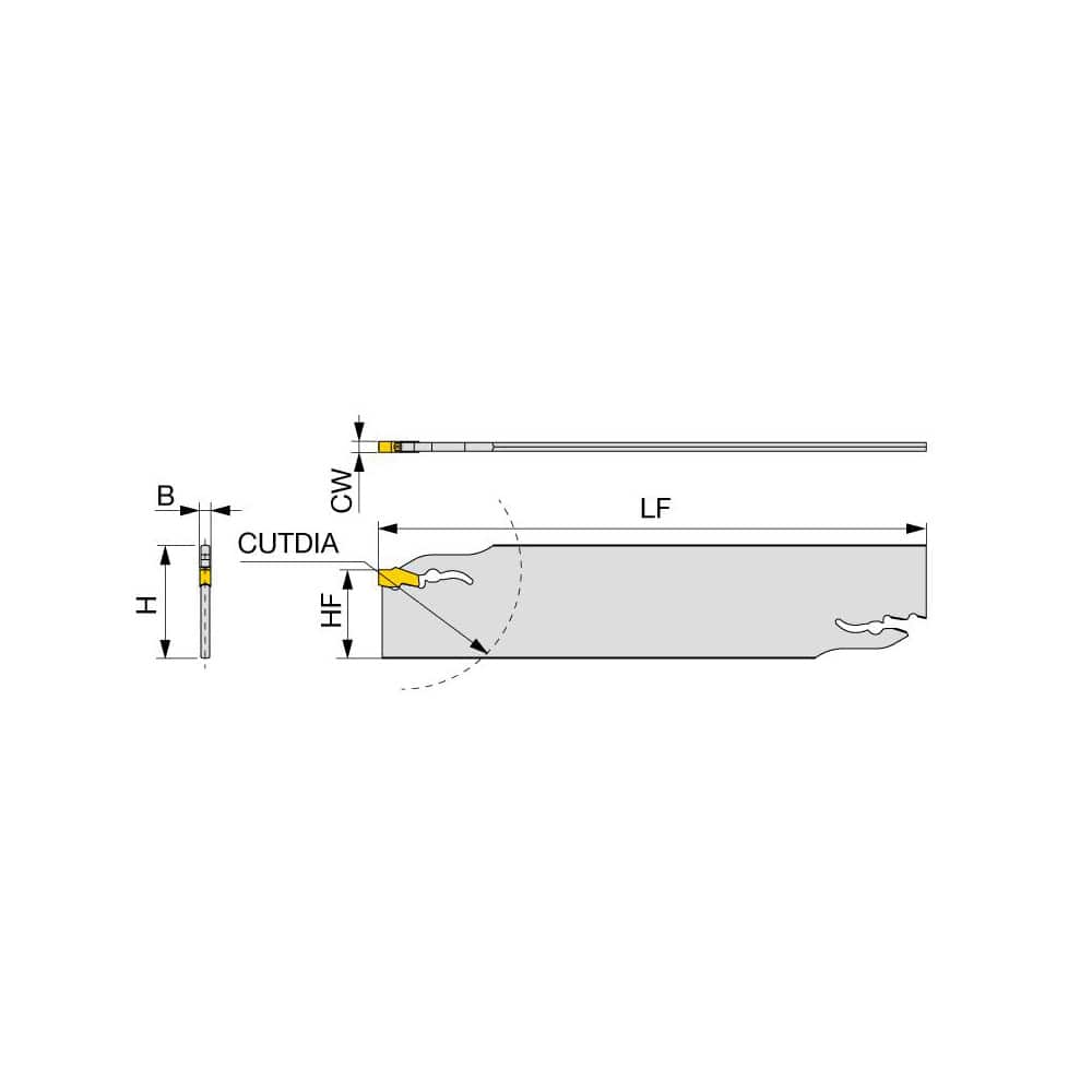 Indexable Cut-Off Blades; End Type: Double; Hand: Neutral; Blade Height (Decimal Inch): 1.0240; Blade Width (Decimal Inch): 0.1260; Blade Overall Length (Decimal Inch): 5.9055; Blade Style: QSP; Compatible Insert Style: QGM; Compatible Insert Size Code: 4