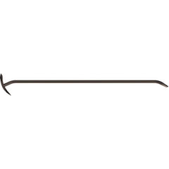 Pry Bars; Prybar Type: Rocker Bar; End Angle: Offset; End Style: Claw; Material: Steel; Bar Shape: Hex; Overall Length (Inch): 36; Color: Black; Overall Length: 36.00