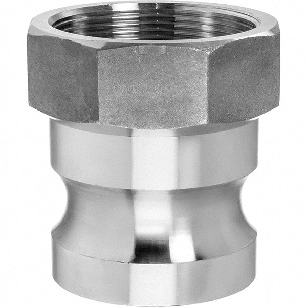 USA Sealing - 1-1/2" x 1-1/2" Cam & Groove Male Adapter Female NPT Thread - Americas Industrial Supply