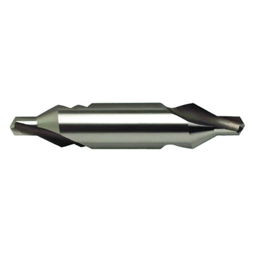 #1 × 38 mm OAL 60 Degree HSS Center Drill Form A Bright - Americas Industrial Supply