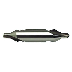 #1 × 38 mm OAL 60 Degree HSS Center Drill Form A Bright - Americas Industrial Supply