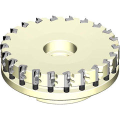 80mm Cut Diam, 25.4mm Arbor Hole Diam, 3mm Max Depth, Indexable PCD Face Mill For Non-Ferrous material