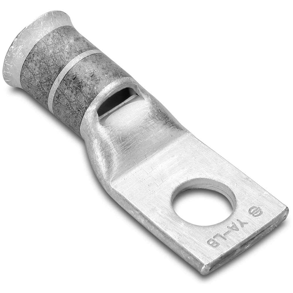 Burndy - Ring Terminals; Terminal Type: Rectangle ; Insulation Type: NonInsulated ; Connection Type: Compression ; Compatible Wire Size (AWG): 2/0 (Flex); 3/0 (Strand) ; Stud Size (Inch): 1/2 ; Color: Orange - Exact Industrial Supply