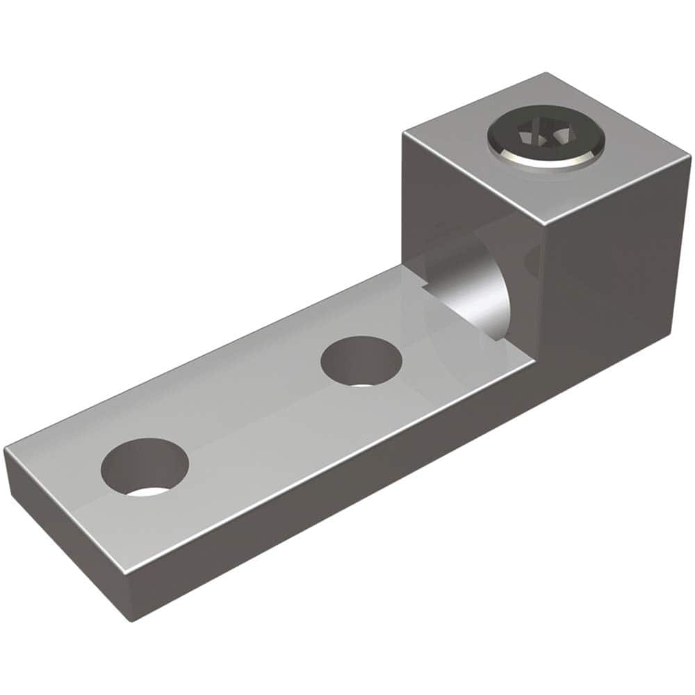 Burndy - Ring Terminals; Terminal Type: Rectangle ; Insulation Type: NonInsulated ; Connection Type: Lug ; Compatible Wire Size (AWG): 2 (Strand) ; Compatible Wire Size (kcmil): 600 ; Stud Size (Inch): 1/2 - Exact Industrial Supply