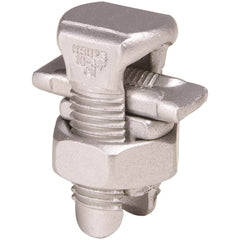 Burndy - Split Bolt Connectors; Connector Material: Copper ; Maximum Compatible Wire Size (AWG): 4 (Solid) ; Minimum Compatible Wire Size (AWG): 10 (Solid) ; Pressure Bar Material: Copper Alloy ; Compatible Wire Type: Aluminum; Copper ; Head Width (Decim - Exact Industrial Supply