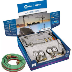 Propane & MAPP Torch Kits; Type: HD Oxy/Propane Outfit; Fuel Type: Propane; Natural Gas; Contents: 20' T Grade Twin Hose; Regulator-mount Check Valves; Hose Length (Feet): 20.00; Contents: 20' T Grade Twin Hose; Regulator-mount Check Valves; Type: HD Oxy/