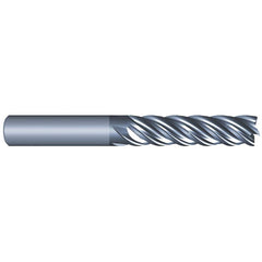 Eliminator - Square End Mills; Mill Diameter (Inch): 1 ; Mill Diameter (Decimal Inch): 1.0000 ; Number of Flutes: 5 ; Length of Cut (Inch): 2-1/4 ; Material: Solid Carbide ; Finish/Coating: AlCrN - Exact Industrial Supply