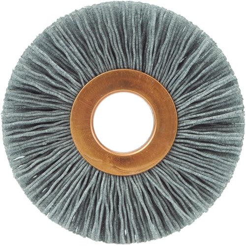 2-1/2″ Small Diameter Nylox Wheel, .035/180SC Crimped Wheel, 5/8″ Arbor Hole - Americas Industrial Supply