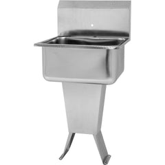 SANI-LAV - Sinks; Type: Floor Mounted Wash Sink ; Outside Length: 21 (Inch); Outside Width: 20 (Inch); Outside Height: 41-1/2 (Inch); Inside Length: 19 (Inch); Inside Width: 16 (Inch) - Exact Industrial Supply