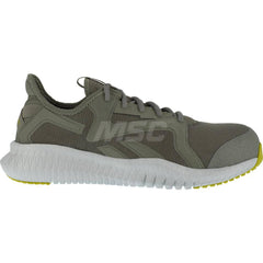 Work Boot: Size 9, Nylon, Composite Toe Green, Medium Width, Non-Slip Sole