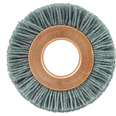 1 1/2″ Diameter-1/2″ Arbor Hole - Abrasive Nylon-Copper Center Straight Nylox Wheel - Americas Industrial Supply