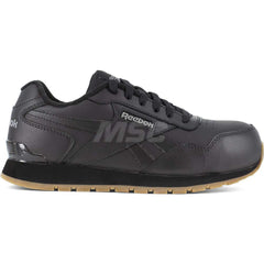 Work Boot: Size 11, Leather, Composite Toe Black, Wide Width, Non-Slip Sole