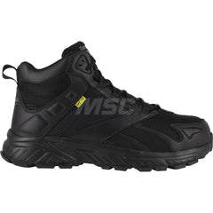 Work Boot: Size 8, Polyurethane, Composite Toe Black, Medium Width