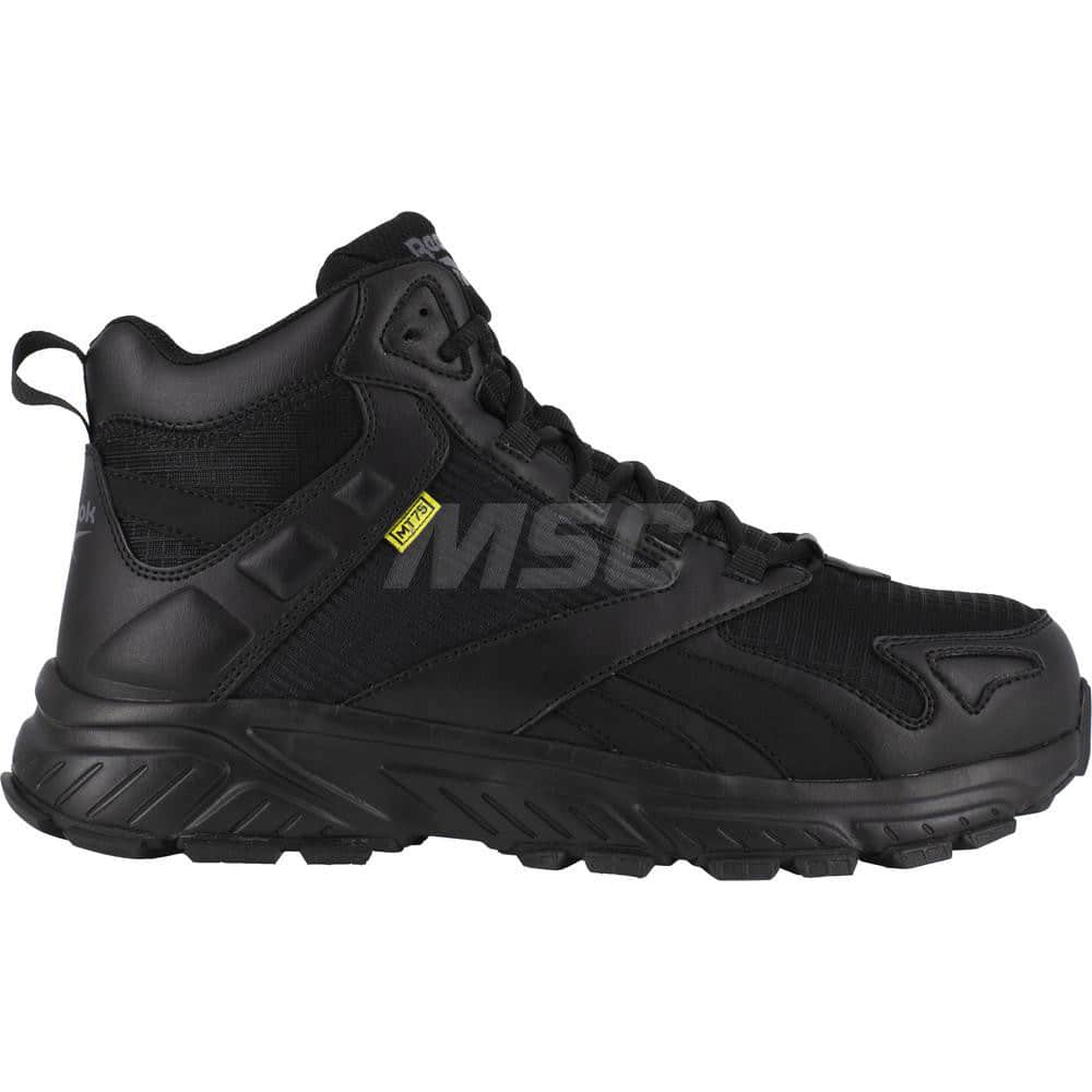 Work Boot: Size 9.5, Polyurethane, Composite Toe Black, Medium Width
