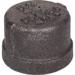 Black Cap: 5″, 150 psi, Threaded Malleable Iron, Galvanized Finish, Class 150