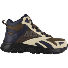 Work Boot: Size 8.5, Microfiber, Composite Toe Green, Medium Width