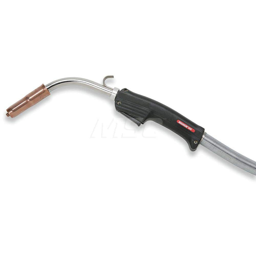 MIG Welding Guns; For Use With: Magnum ™; Length (Feet): 20 ft. (6.10m); Handle Shape: Curved; Neck Type: Fixed; Trigger Type: Standard; For Gas Type: CO2; For Wire Type: Flux Core; Solid