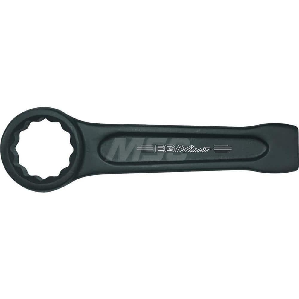 Box End Striking Wrench: 1-1/16″, 12 Point, Single End 175 mm OAL, Steel, Black Finish