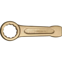 Box End Striking Wrench: 1-1/8″, 12 Point, Single End 190 mm OAL, Aluminum & Bronze, Satin Finish