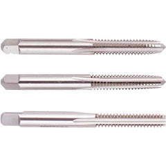 Tap Sets; Chamfer: Plug; Bottoming; Taper; Material: High Speed Steel; Thread Direction: Right Hand; Thread Limit: H2; Number Of Taps: 3; Thread Standard: UNC; Case Type: Plastic Case; Number Of Pieces: 3; Number Of Flutes: 4; Overall Length: 2.72