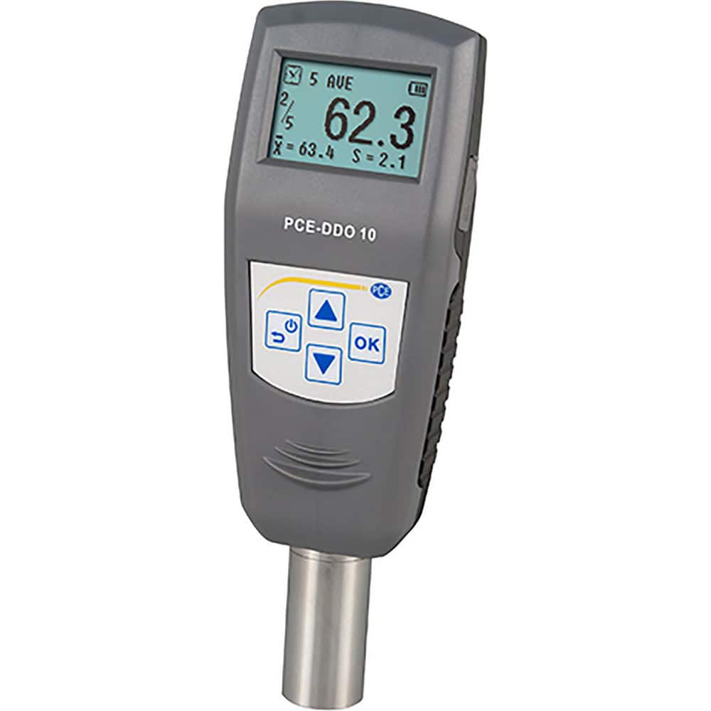 Bench Top Hardness Testers; Tester Type: Portable Electronic Hardness Tester; Scale Type: Shore; Minimum Hardness: 0 Shore; Maximum Hardness: 100 Shore; Display Type: Digital; LCD; Resolution: 0.100; Indenter Type: Blunt Taper