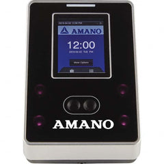 Amano - Time Clocks & Time Recorders Punch Style: Biometric Power Source: 100 to 240 V @ 50 to 60 Hz - Americas Industrial Supply