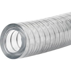 PVC Tube: 2″ ID, 2-1/2″ OD, 50' Long 55 Max psi, Clear