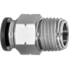 USA Sealing - Plastic Push-To-Connect Tube Fittings Type: Male Straight Tube Outside Diameter (Inch): 1/2 - Americas Industrial Supply