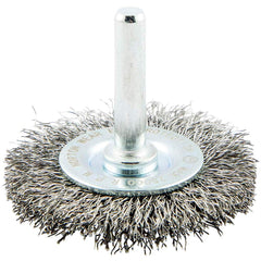 Norton - 2" OD, Crimped Carbon Wheel Brush - Americas Industrial Supply