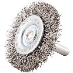 Norton - 2" OD, Crimped Carbon Wheel Brush - Americas Industrial Supply