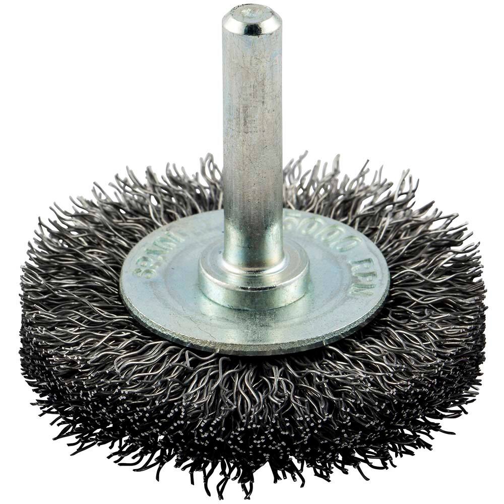 Norton - 2" OD, Crimped Carbon Wheel Brush - Americas Industrial Supply