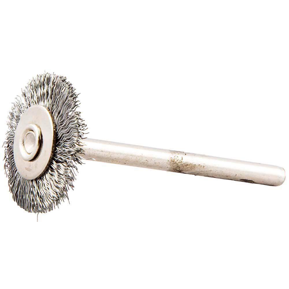 Norton - 3/4" OD, Crimped Carbon Wheel Brush - Americas Industrial Supply