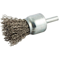 Norton - End Brushes Brush Diameter (Inch): 1 Fill Material: Carbon Steel - Americas Industrial Supply